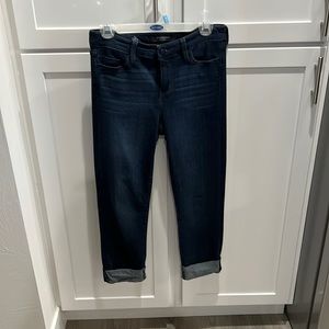 Cropped dark jeans